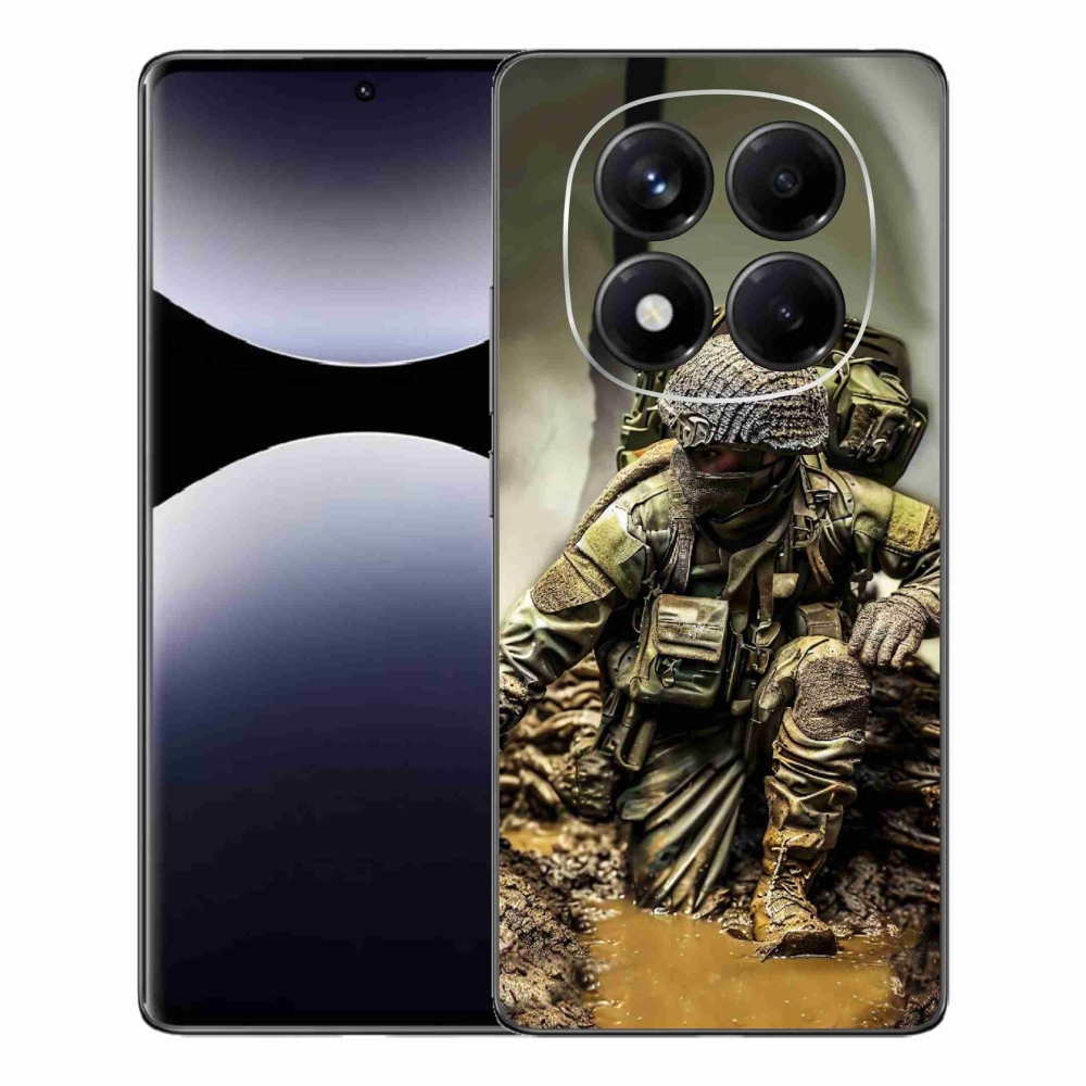 Gelový kryt mmCase na Xiaomi Redmi Note 14 Pro - voják