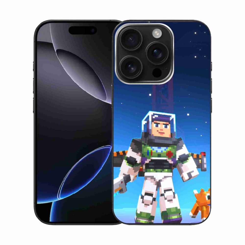 Gelový kryt mmCase na iPhone 16 Pro - minecraft 2