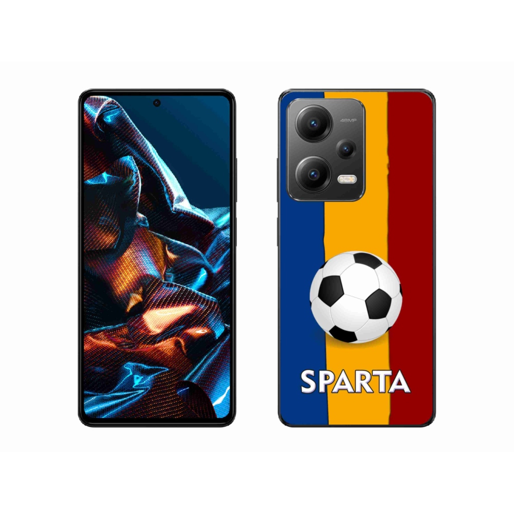 Gelový kryt mmCase na mobil Xiaomi Redmi Note 12 Pro 5G - fotbal 1