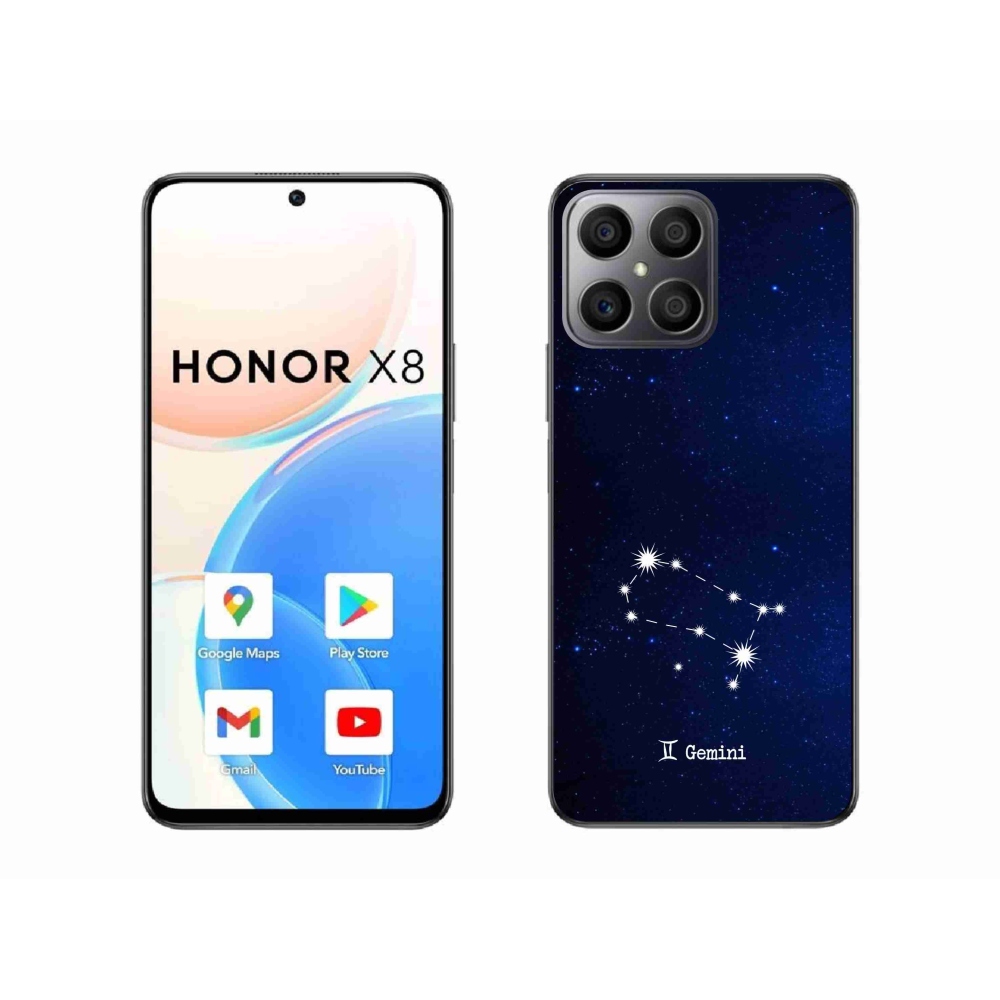 Gelový kryt mmCase na Honor X8 4G - souhvězdí Blíženců