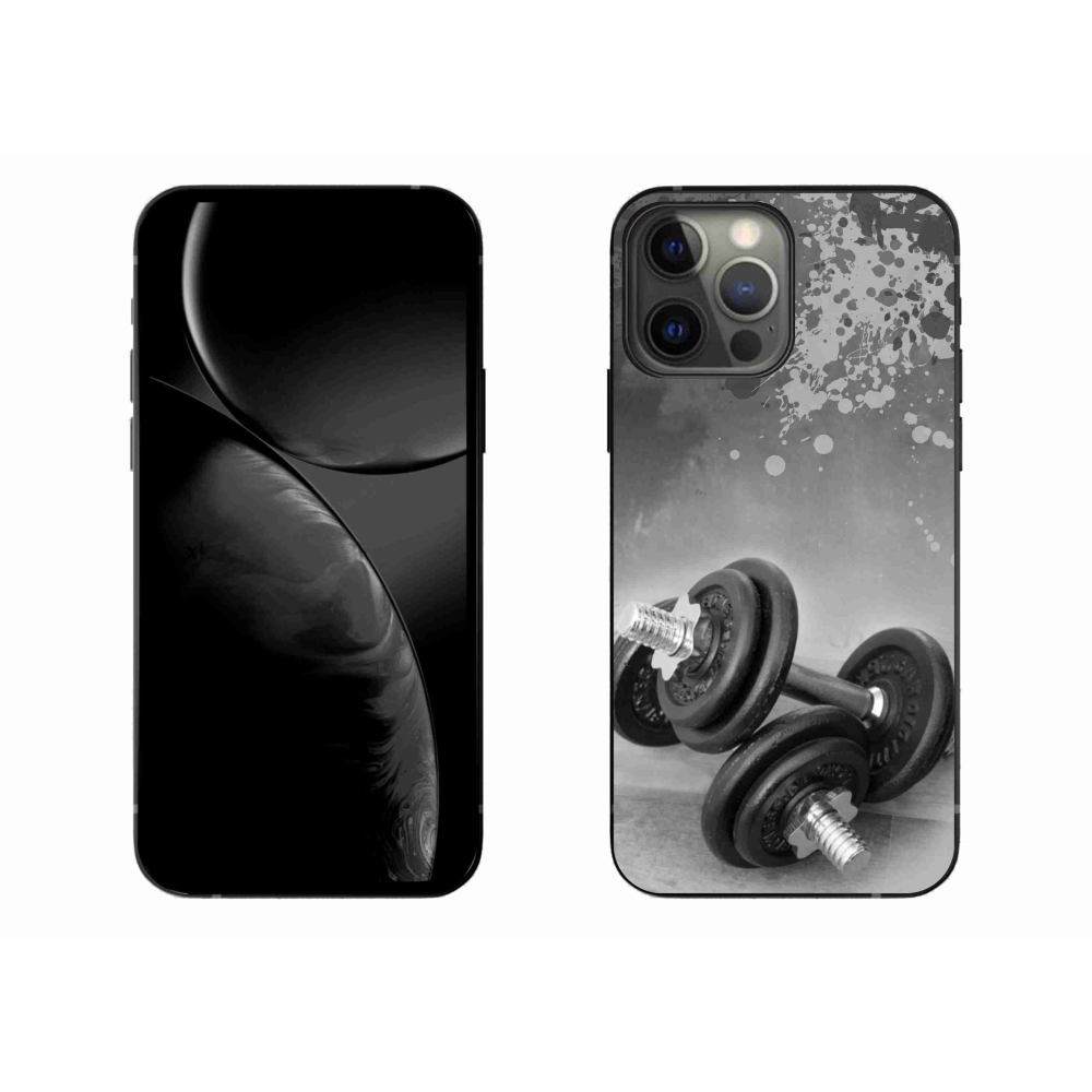 Gelový kryt mmCase na iPhone 13 Pro Max 6.7 - činky 1