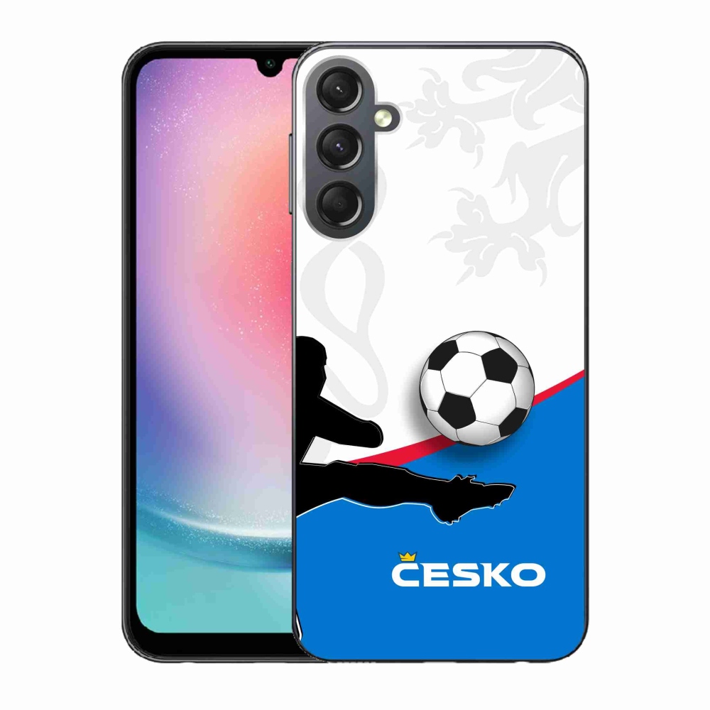 Gelový kryt mmCase na Samsung Galaxy A24 - fotbal Česko 3