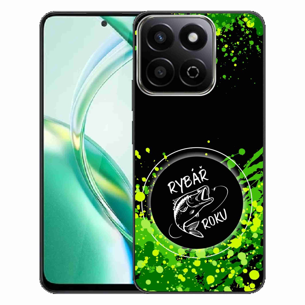 Gelový kryt mmCase na Honor 200 Smart 5G - rybář roku černé pozadí