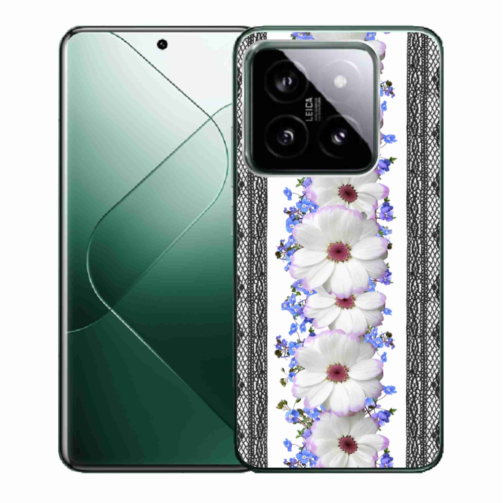 Gelový kryt mmCase na Xiaomi 14 - květiny 8