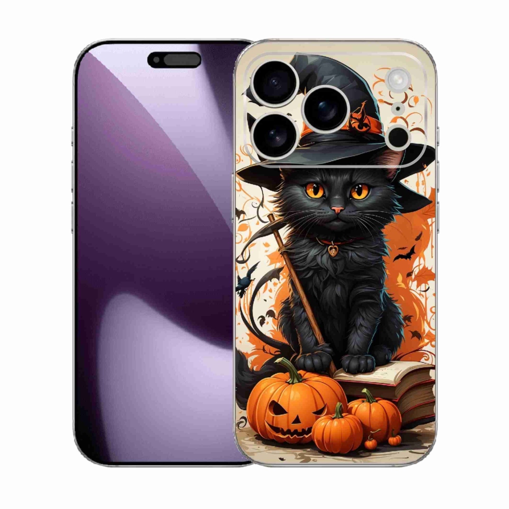 Gelový kryt mmCase na iPhone 17 Pro - kocour čaroděj