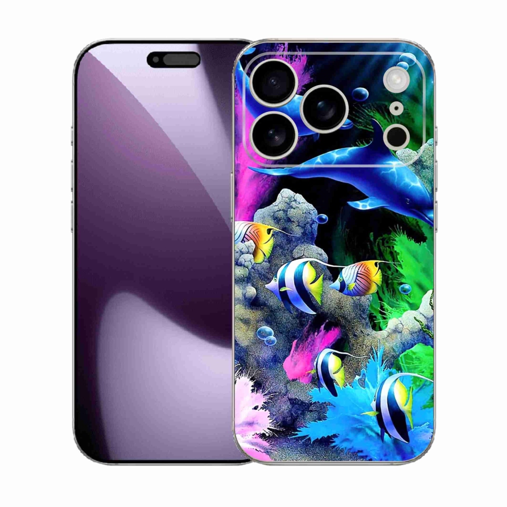 Gelový kryt mmCase na iPhone 17 Pro - mořský svět