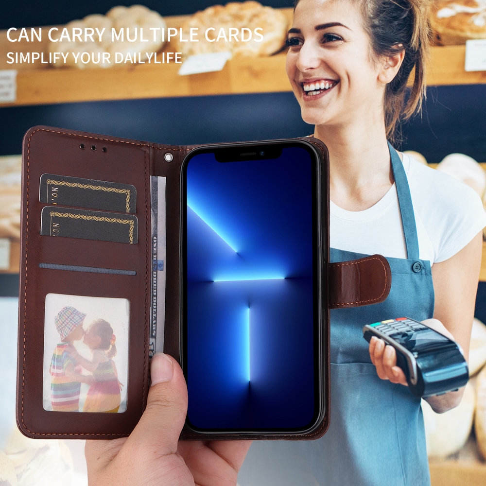Clots knížkové pouzdro na Xiaomi Poco F7 5G - hnědé