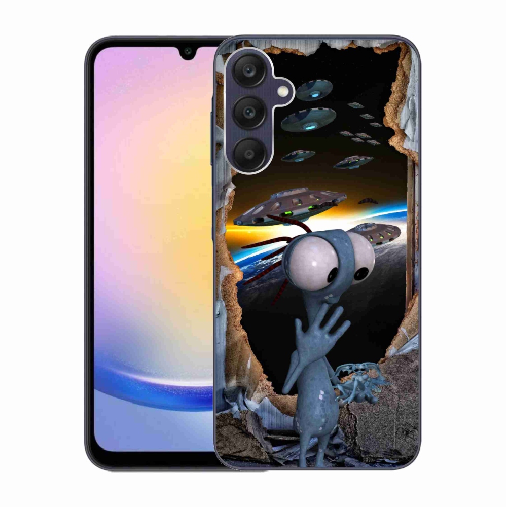 Gelový kryt mmCase na Samsung Galaxy A25 5G - mimozemšťan