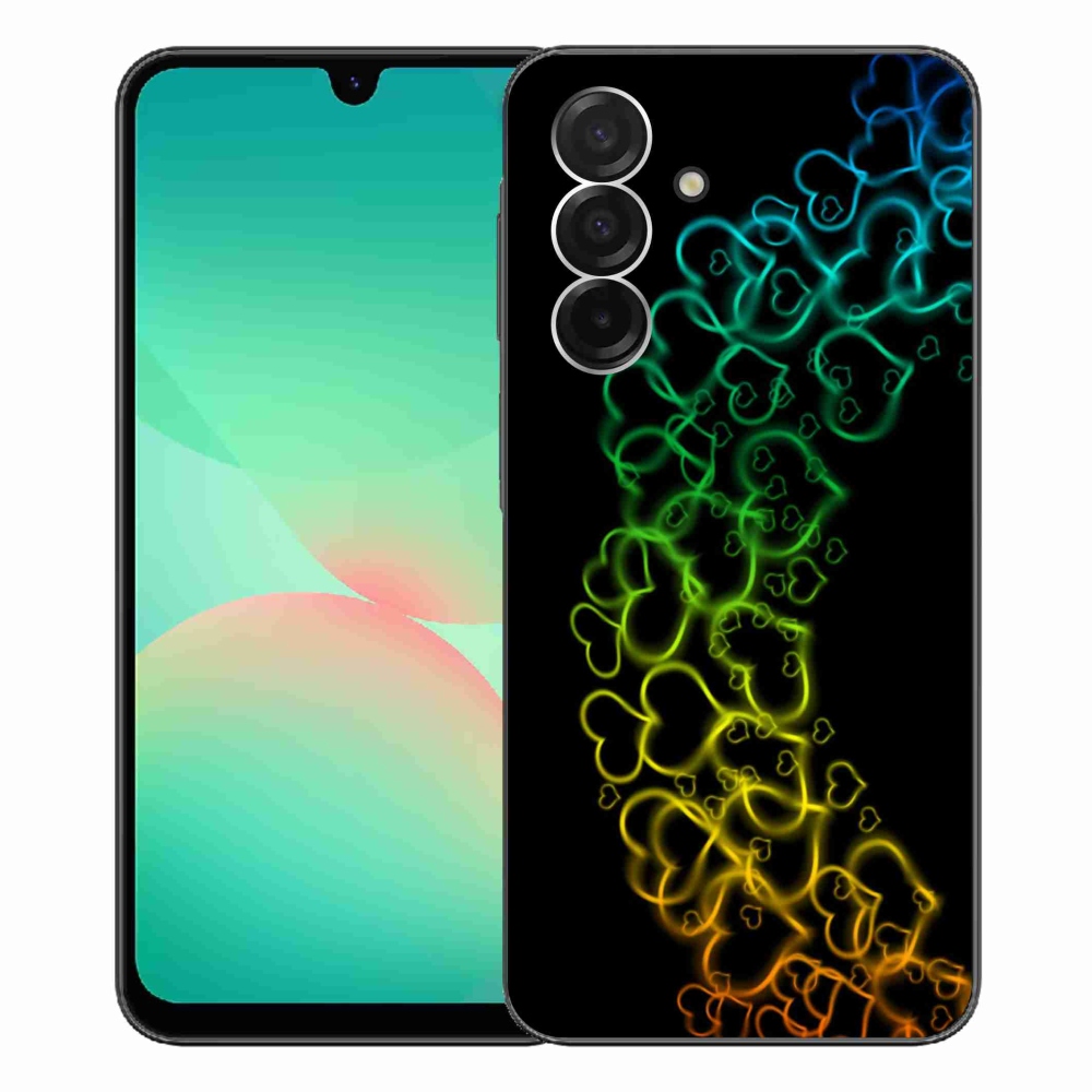 Gelový kryt mmCase na Samsung Galaxy A26 5G - barevná srdíčka