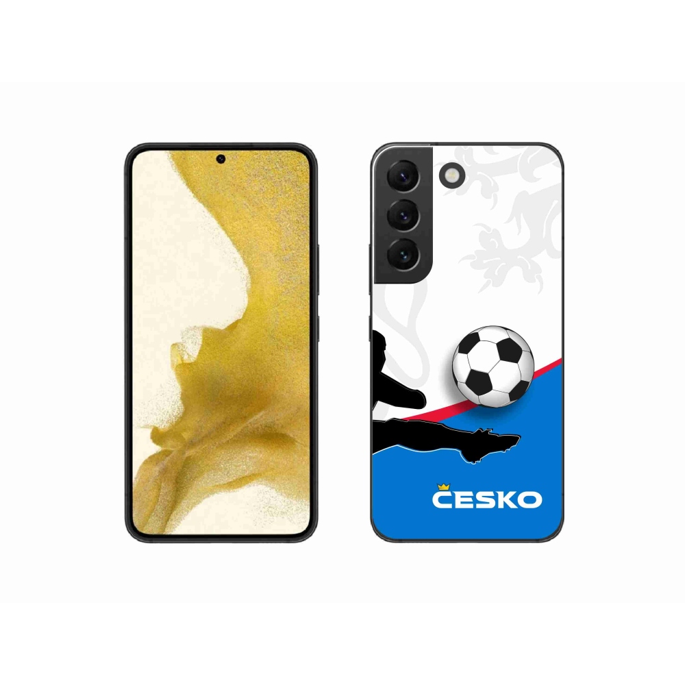 Gelový kryt mmCase na Samsung Galaxy S22 5G - fotbal Česko 3