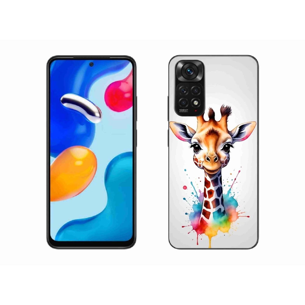 Gelový kryt mmCase na Xiaomi Redmi Note 11S 4G - žirafa 1