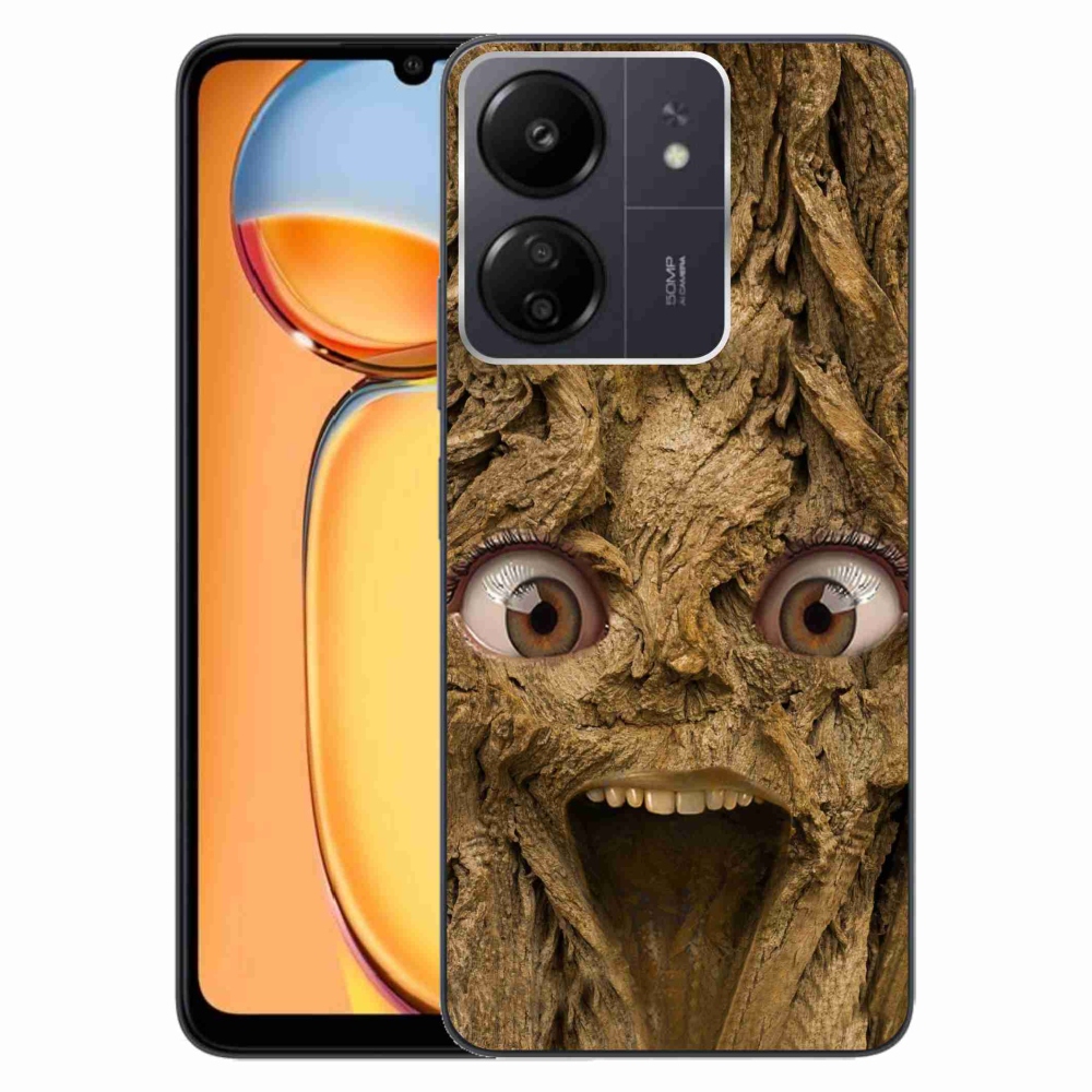 Gelový kryt mmCase na Xiaomi Poco C65/Redmi 13C - veselý strom s očima