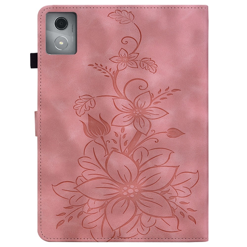 Flowers zavírací pouzdro na Lenovo Tab K11 Plus - růžové
