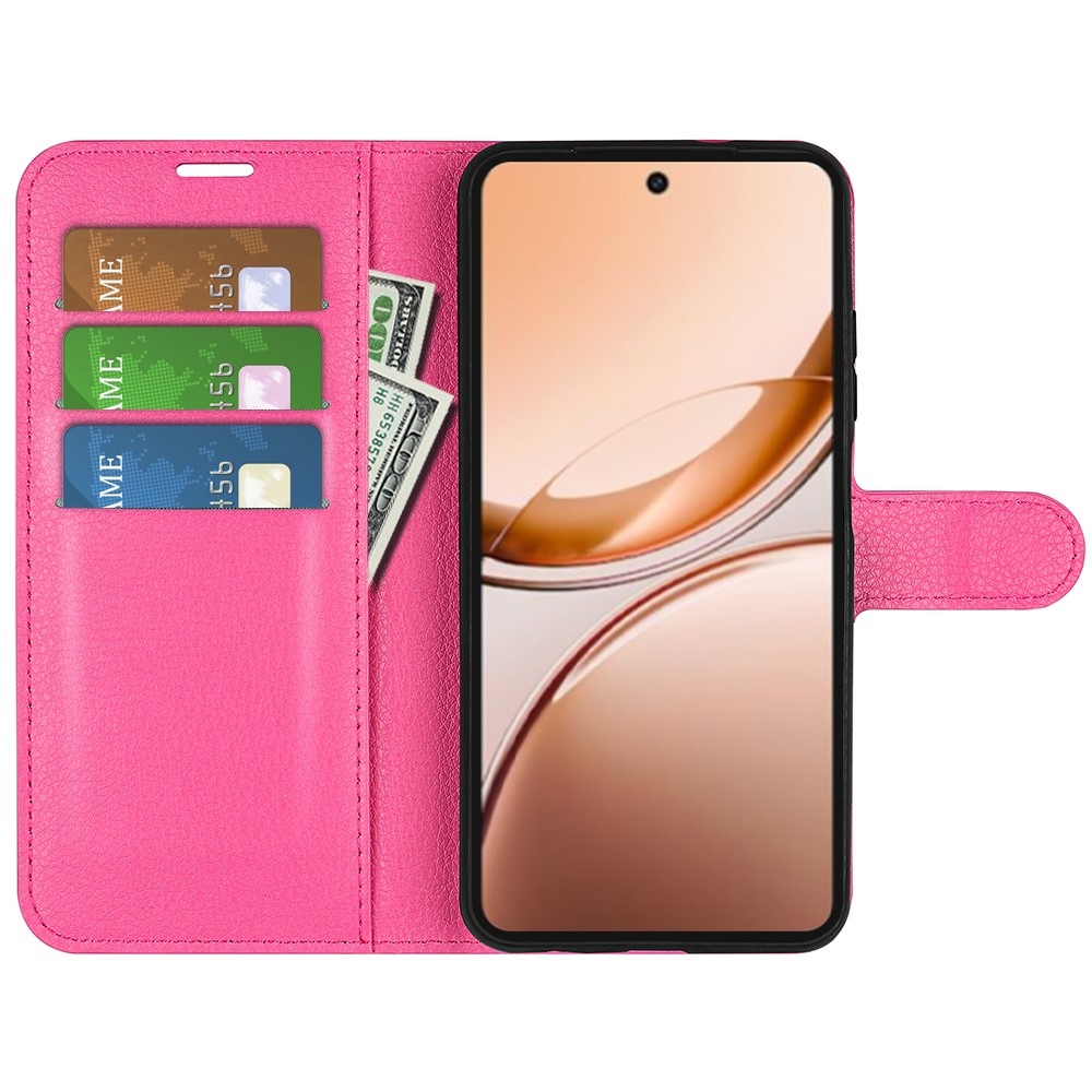 Litchi knížkové pouzdro na Vivo V50 Lite 4G/5G - rose