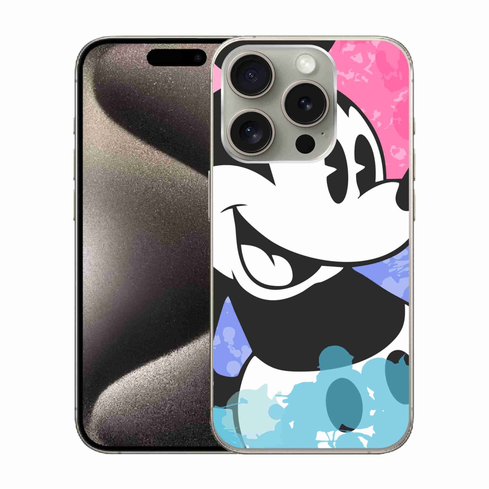 Gelový kryt mmCase na iPhone 15 Pro - mickey mouse