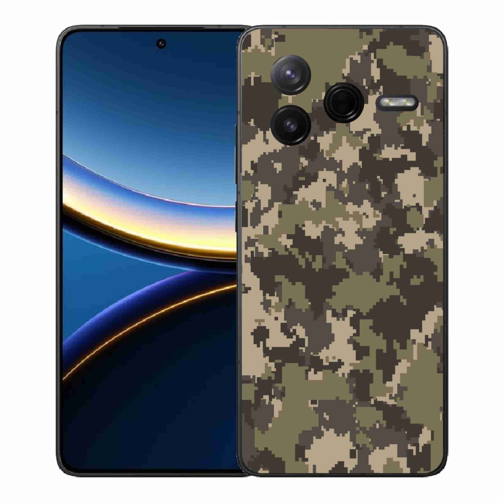 Gelový kryt mmCase na Xiaomi Poco F7 Pro - maskáčový vzor 12