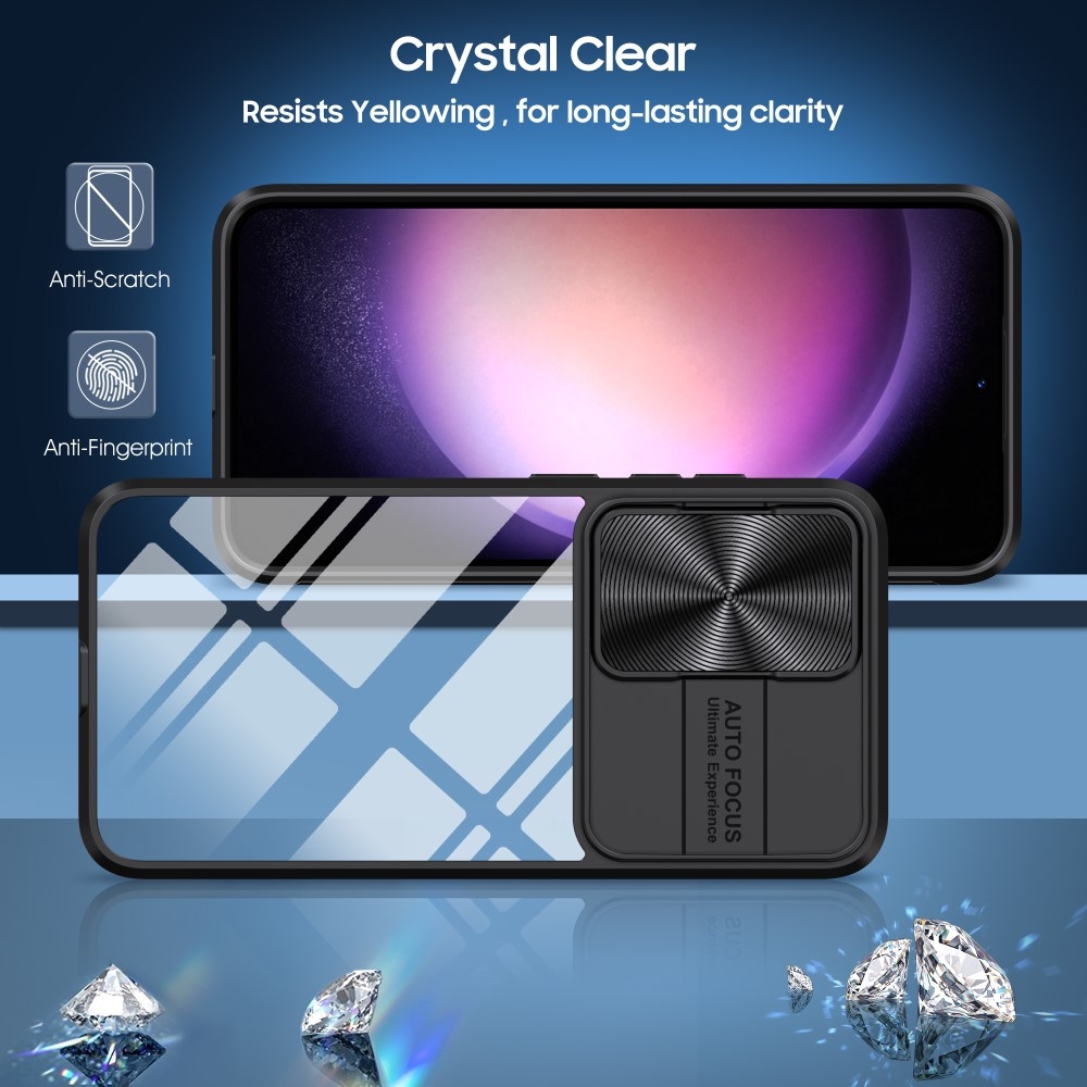 Backplate odolný kryt s krytkou fotoaparátu na Samsung Galaxy S25+ - černý