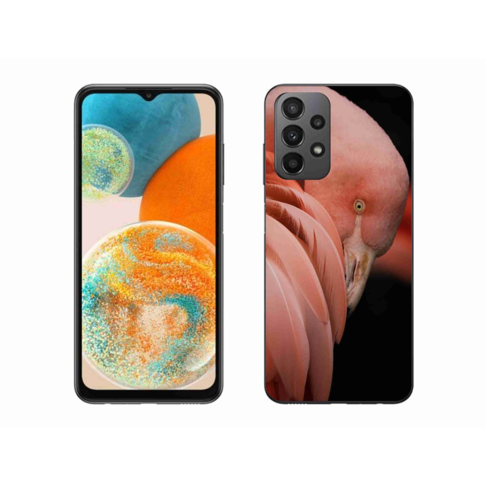Gelový kryt mmCase na Samsung Galaxy A23 4G/5G - plameňák 3