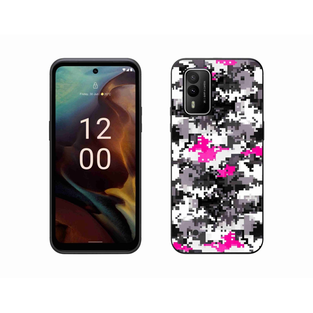 Gelový kryt mmCase na Nokia XR21 - maskáčový vzor 4