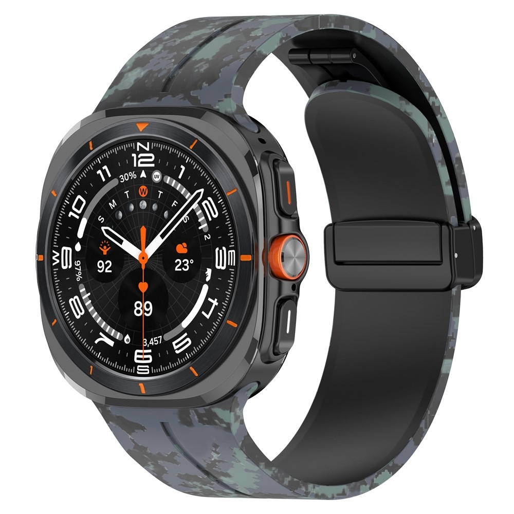 Camouf silikonový řemínek na Samsung Galaxy Watch Ultra (2025) 47mm - černý