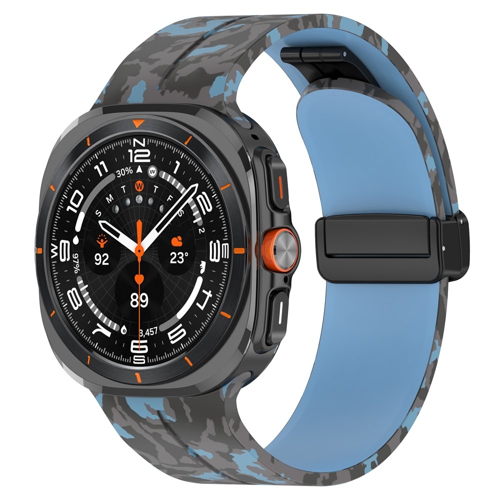 Camouf silikonový řemínek na Samsung Galaxy Watch Ultra (2025) 47mm - cyan
