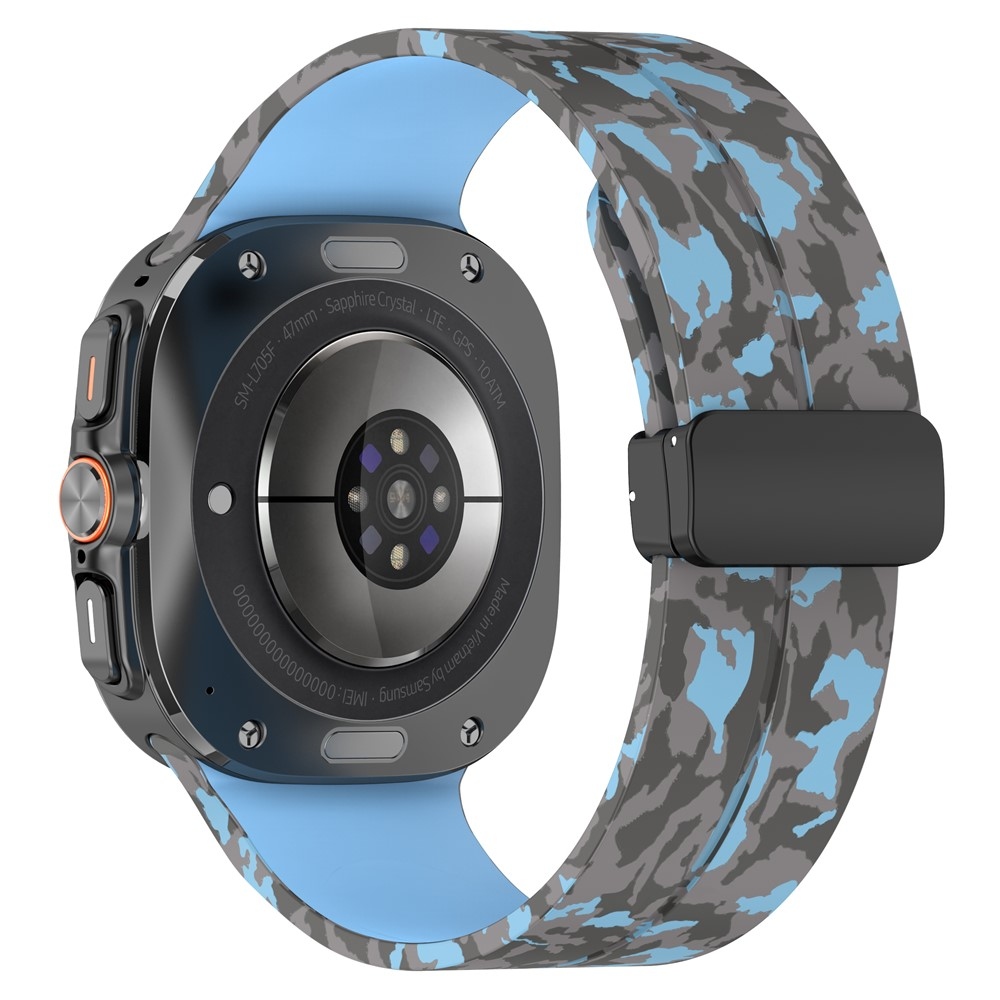 Camouf silikonový řemínek na Samsung Galaxy Watch Ultra (2025) 47mm - cyan