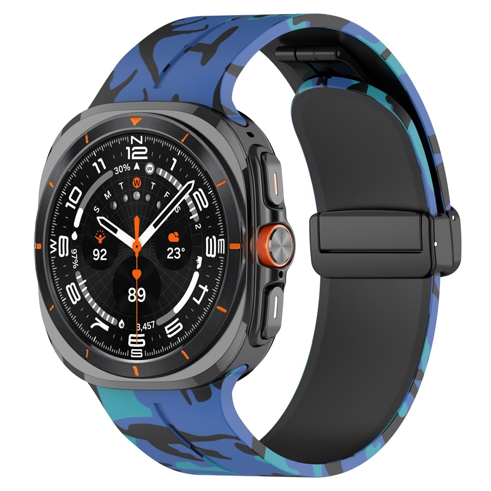 Camouf silikonový řemínek na Samsung Galaxy Watch Ultra (2025) 47mm - modrý