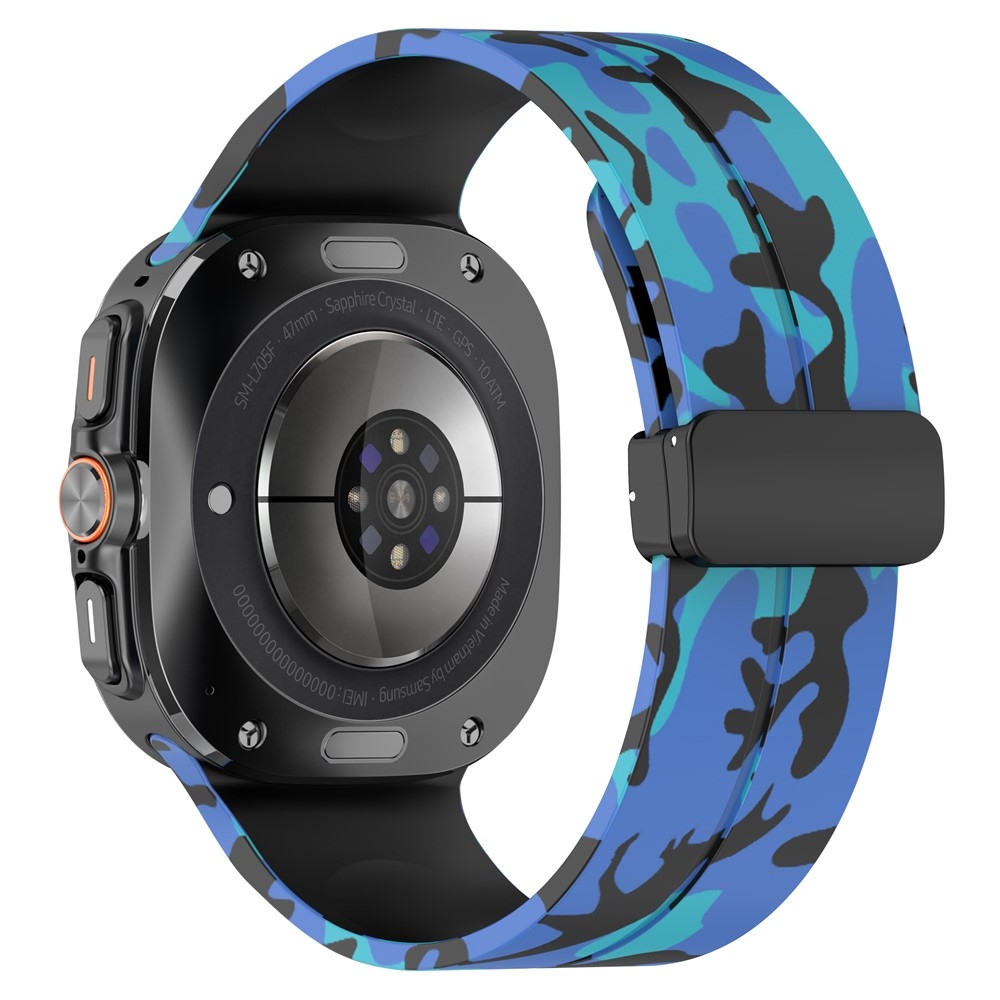 Camouf silikonový řemínek na Samsung Galaxy Watch Ultra (2025) 47mm - modrý