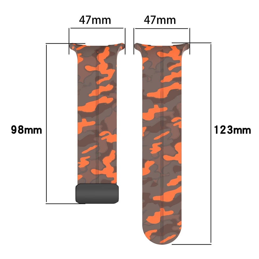Camouf silikonový řemínek na Samsung Galaxy Watch Ultra (2025) 47mm - oranžový