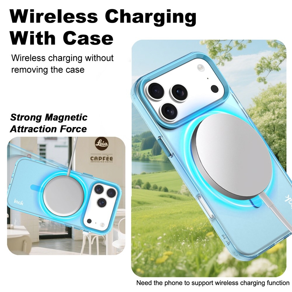 Candy gelový obal MagSafe pro iPhone 18 Pro / 17 Pro - modrý