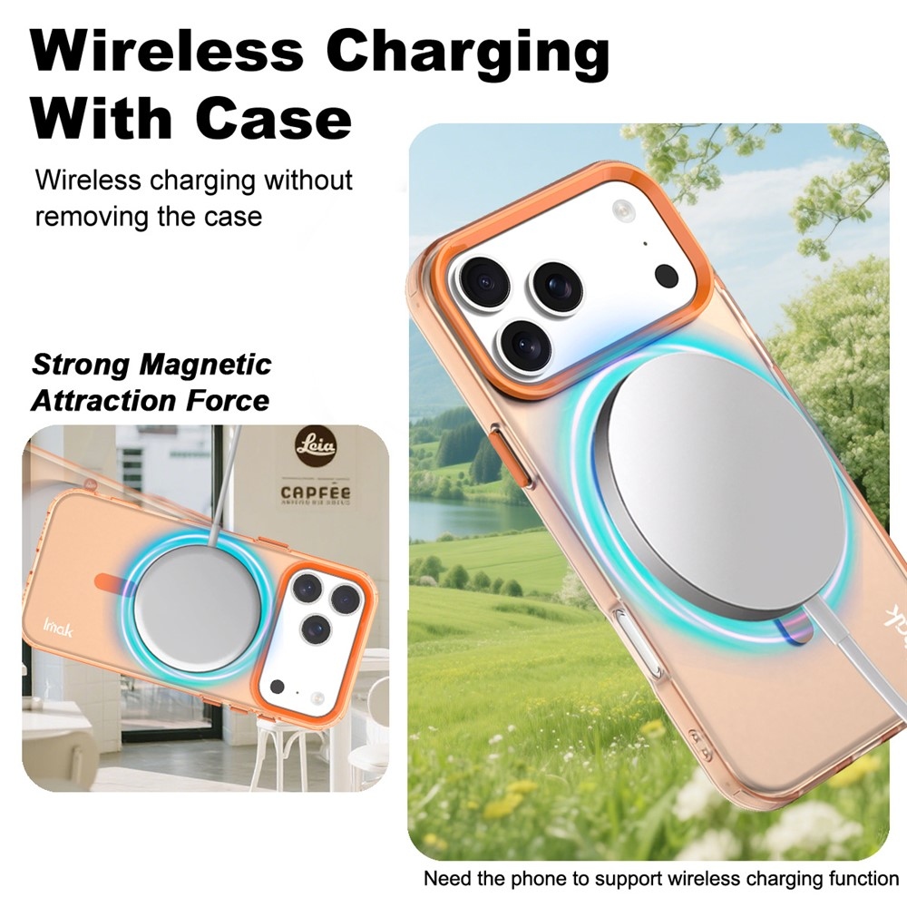 Candy gelový obal MagSafe pro iPhone 18 Pro / 17 Pro - oranžový