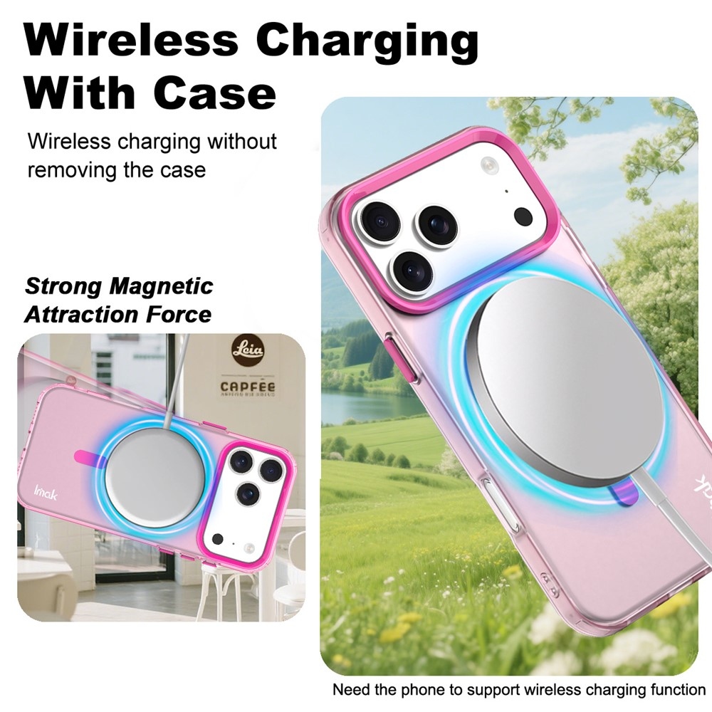 Candy gelový obal MagSafe pro iPhone 18 Pro / 17 Pro - růžový