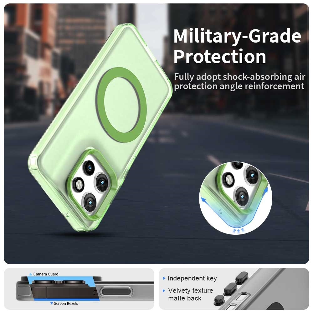 Candy gelový obal MagSafe pro Motorola Edge 60 Neo 5G/50 Neo 5G - zelený