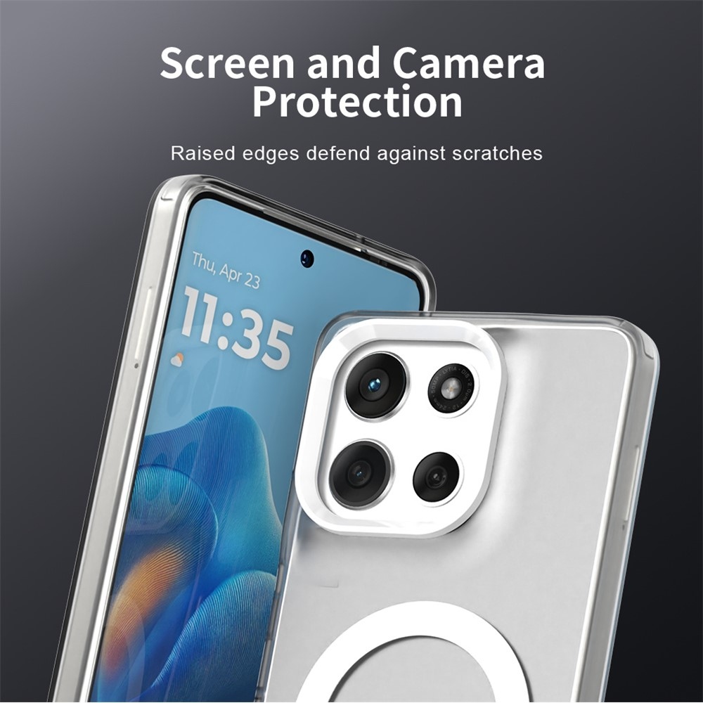 Candy gelový obal MagSafe pro Motorola Moto G86 5G - bílý