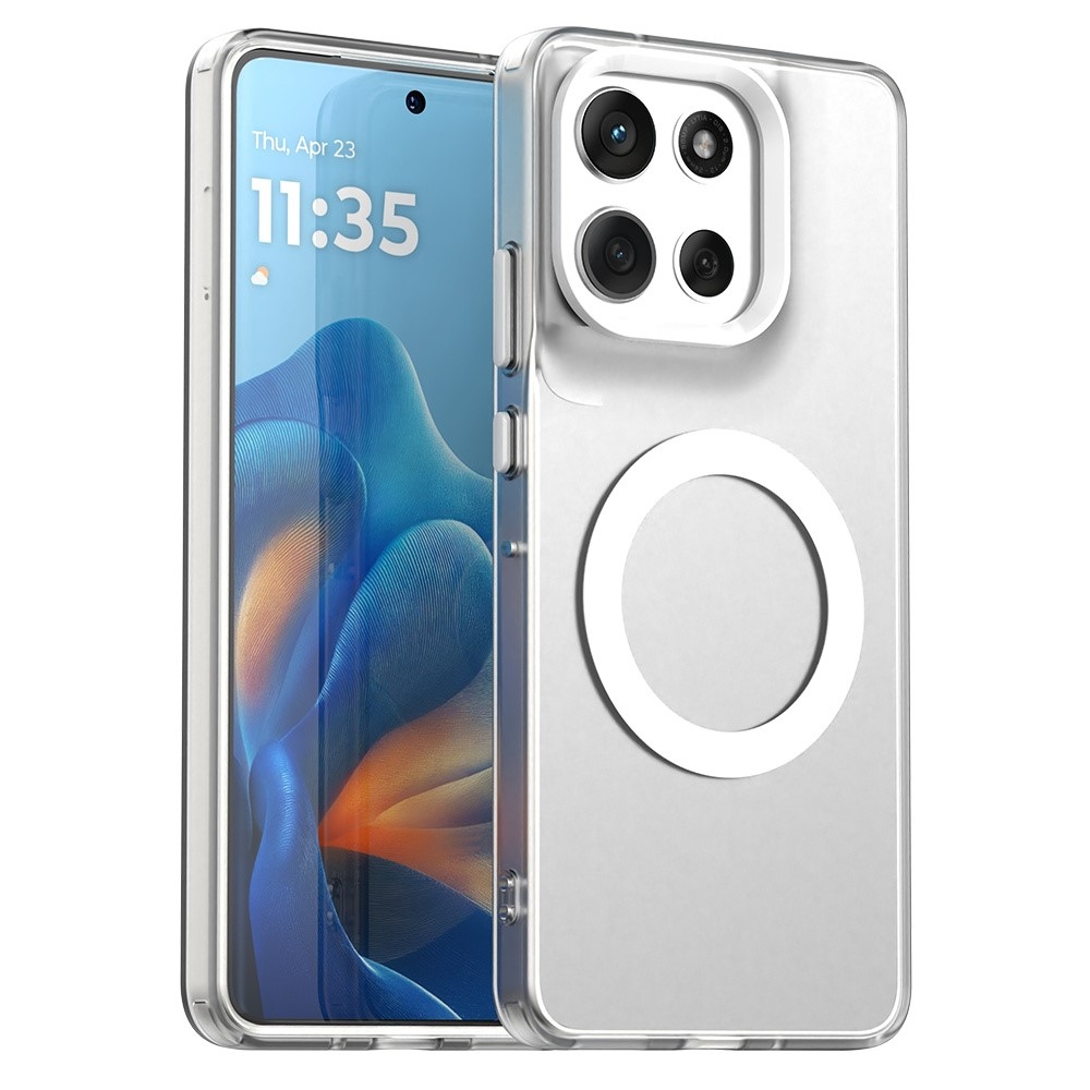 Candy gelový obal MagSafe pro Motorola Moto G86 5G - bílý