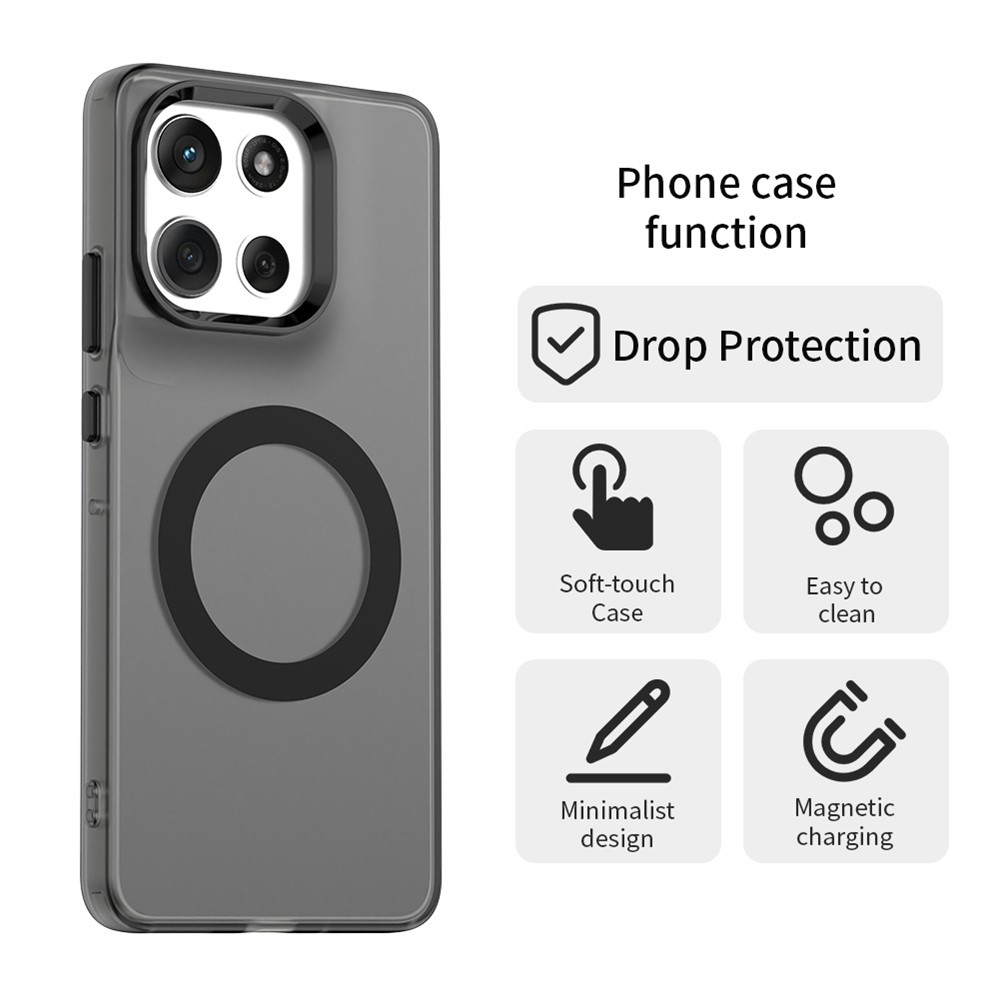 Candy gelový obal MagSafe pro Motorola Moto G86 5G - černý