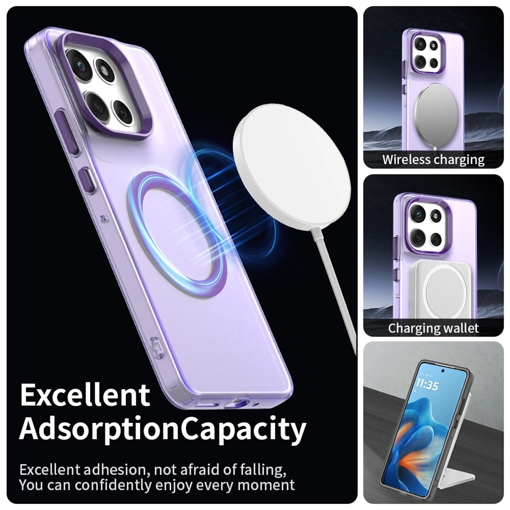 Candy gelový obal MagSafe pro Motorola Moto G86 5G - fialový