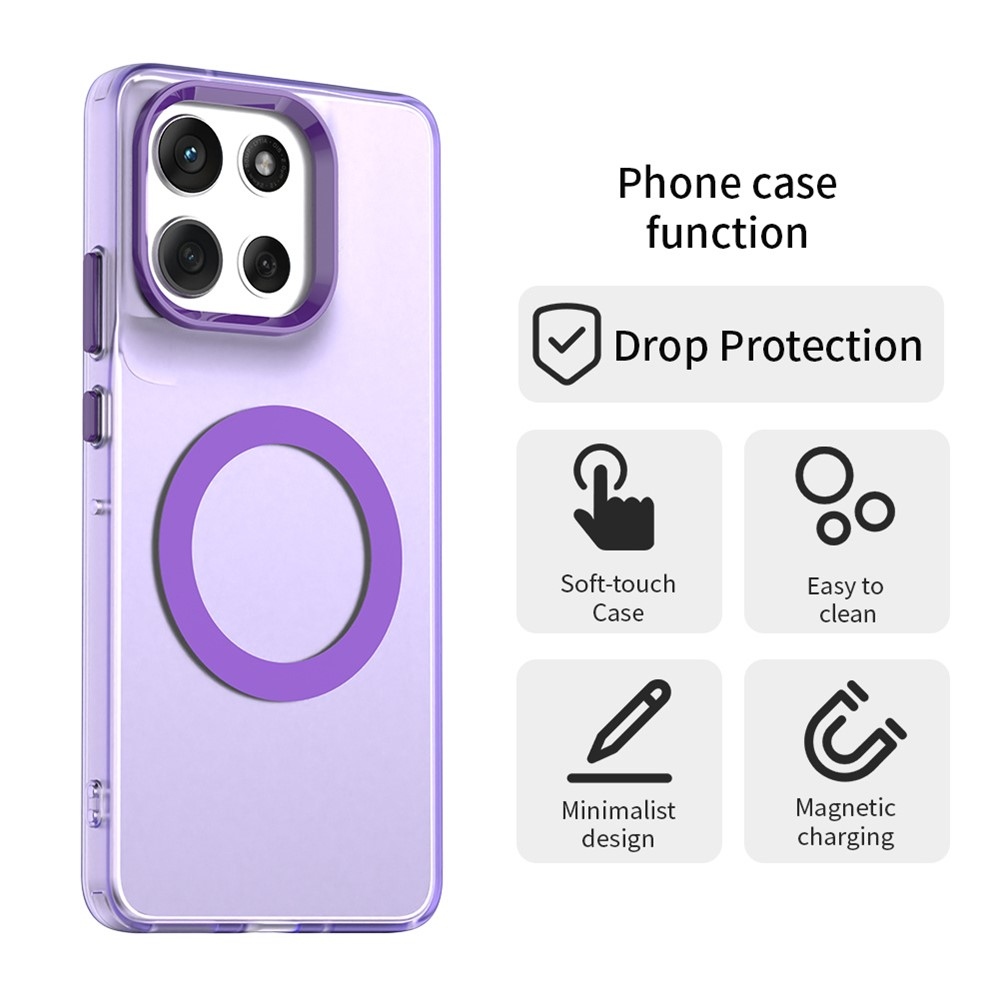 Candy gelový obal MagSafe pro Motorola Moto G86 5G - fialový