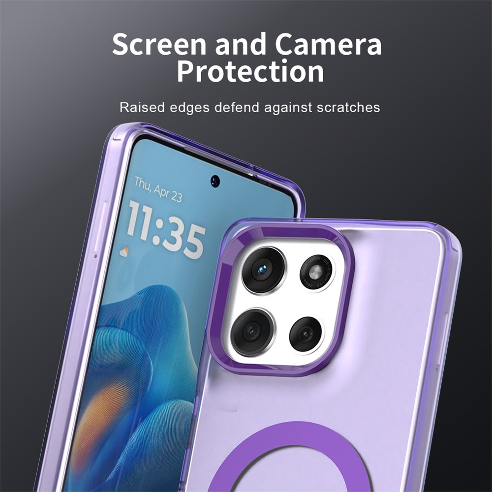 Candy gelový obal MagSafe pro Motorola Moto G86 5G - fialový