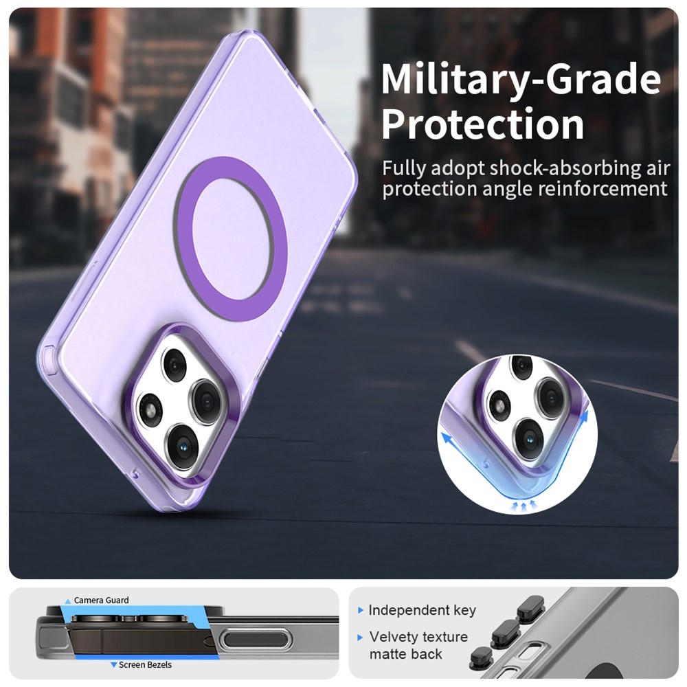 Candy gelový obal MagSafe pro Motorola Moto G86 5G - fialový