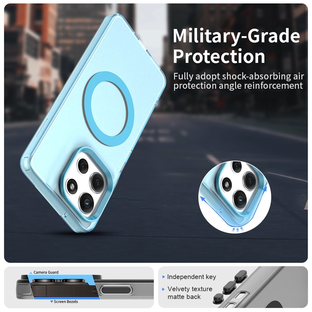 Candy gelový obal MagSafe pro Motorola Moto G86 5G - modrý