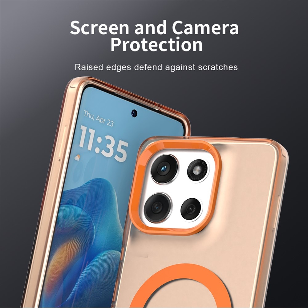 Candy gelový obal MagSafe pro Motorola Moto G86 5G - oranžový