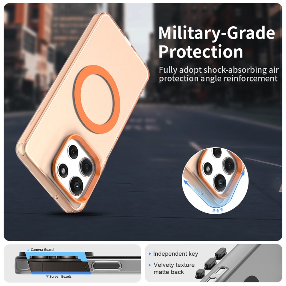 Candy gelový obal MagSafe pro Motorola Moto G86 5G - oranžový