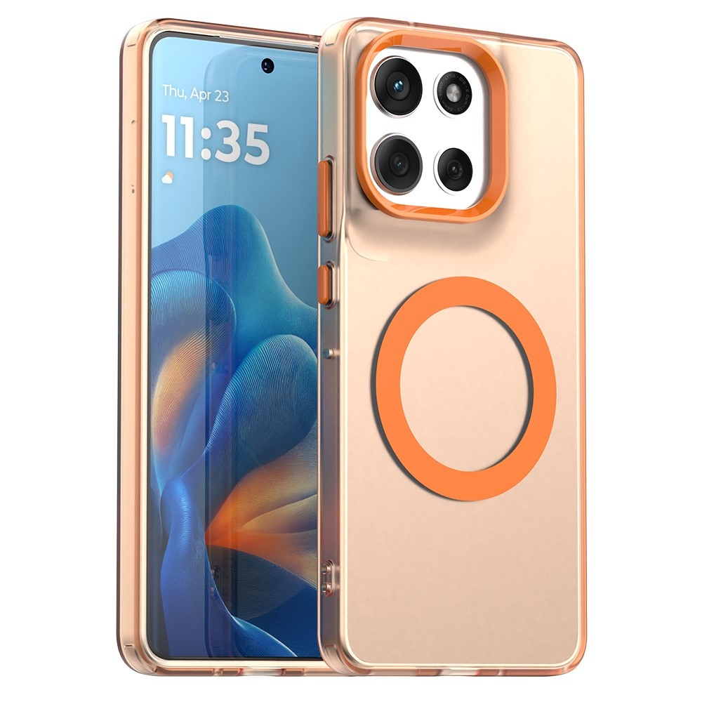 Candy gelový obal MagSafe pro Motorola Moto G86 5G - oranžový
