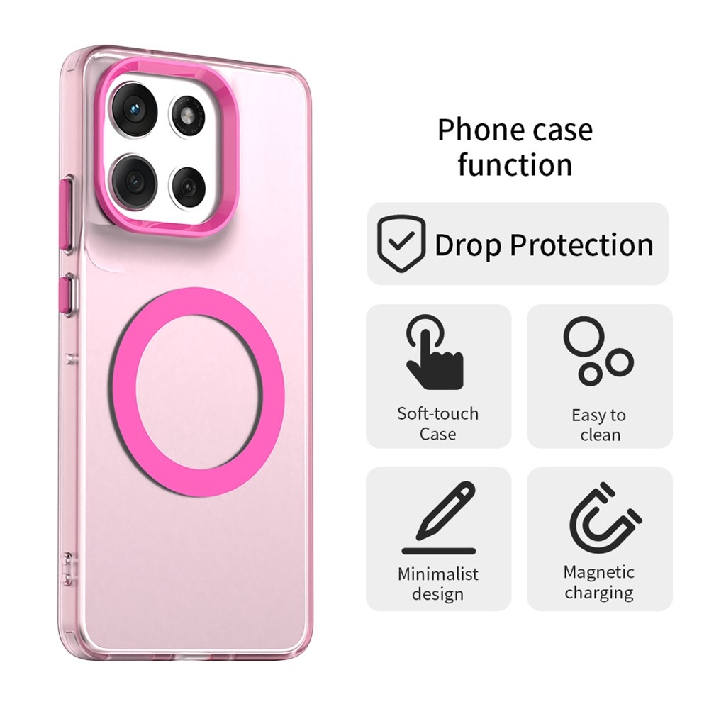 Candy gelový obal MagSafe pro Motorola Moto G86 5G - růžový