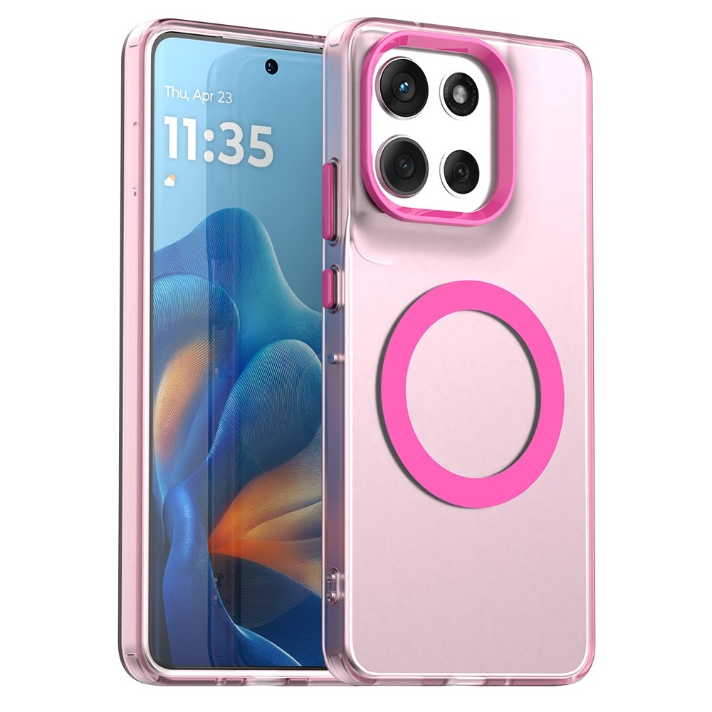 Candy gelový obal MagSafe pro Motorola Moto G86 5G - růžový