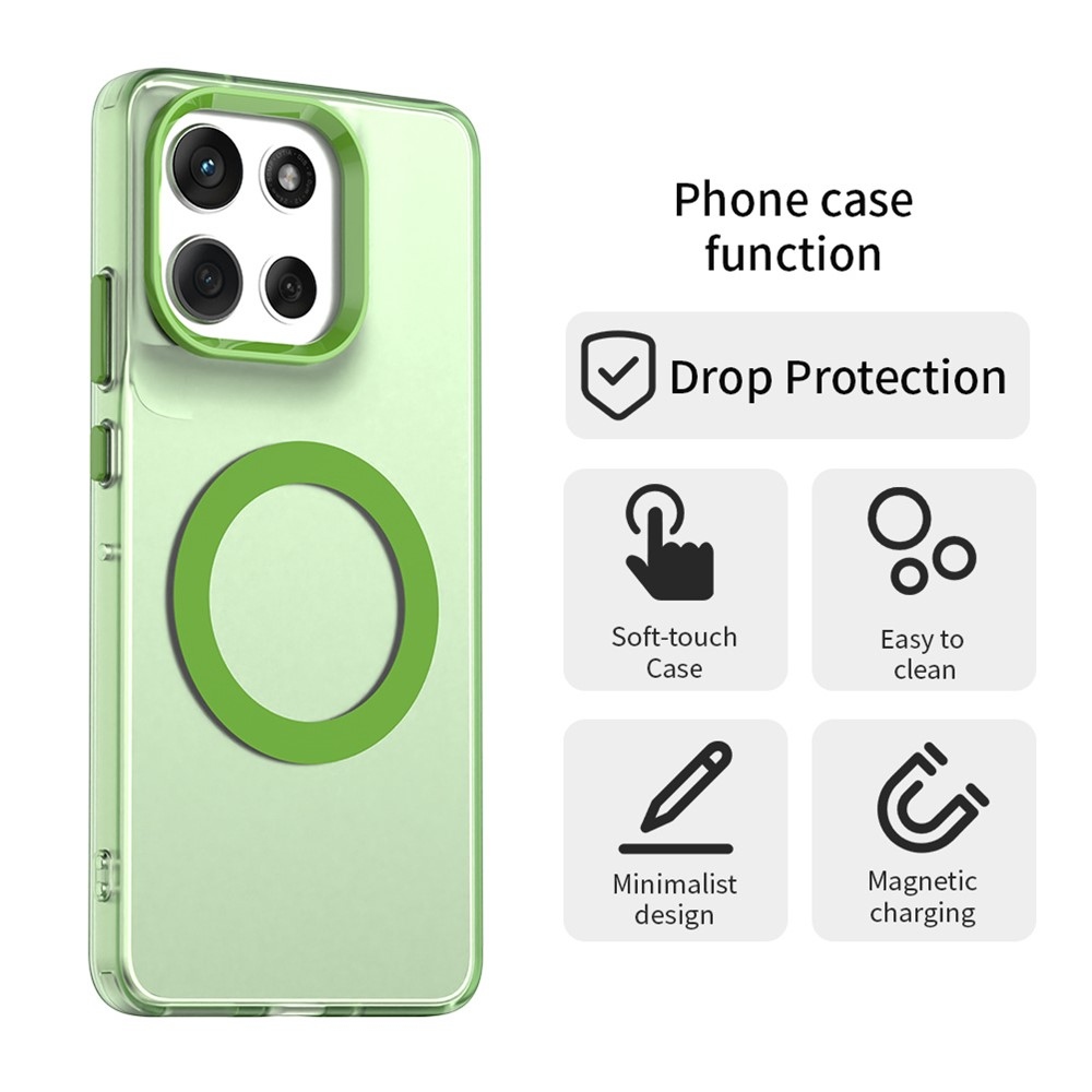Candy gelový obal MagSafe pro Motorola Moto G86 5G - zelený