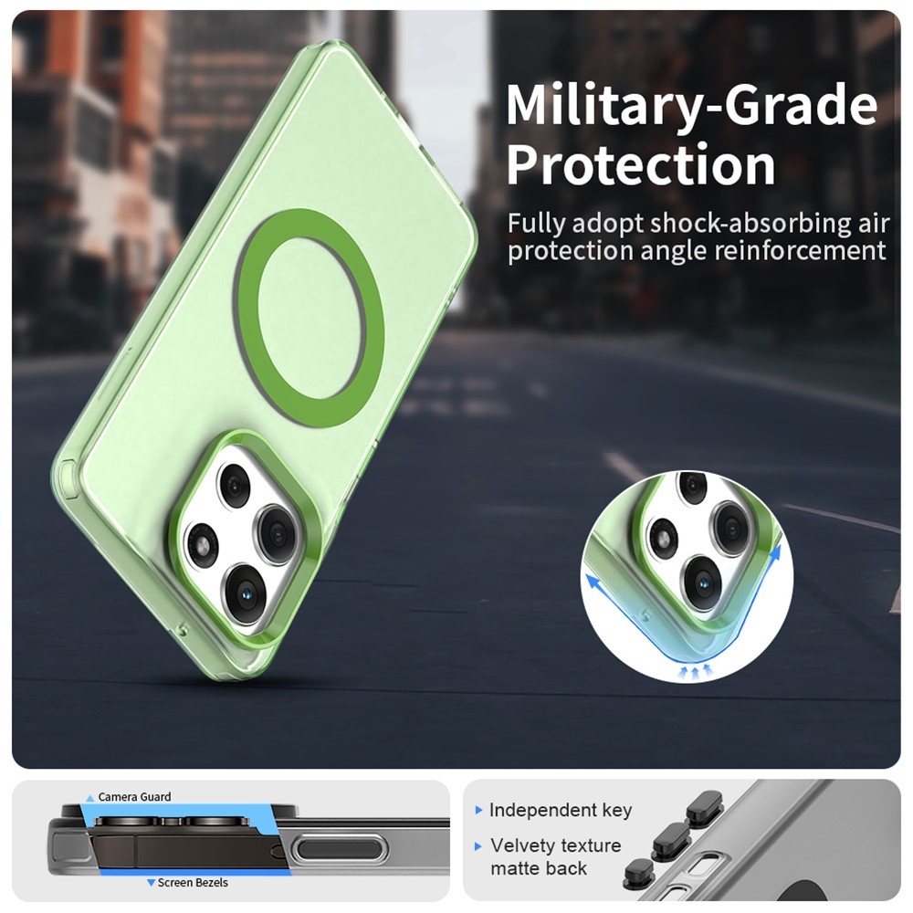 Candy gelový obal MagSafe pro Motorola Moto G86 5G - zelený