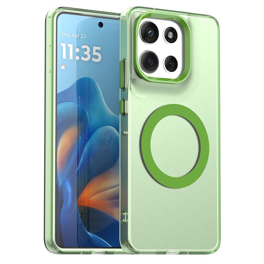 Candy gelový obal MagSafe pro Motorola Moto G86 5G - zelený