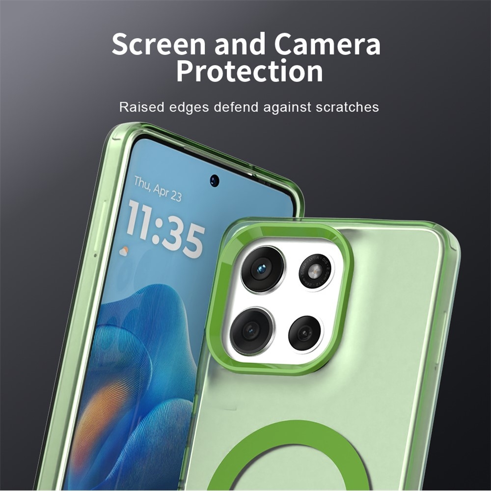 Candy gelový obal MagSafe pro Motorola Moto G86 5G - zelený